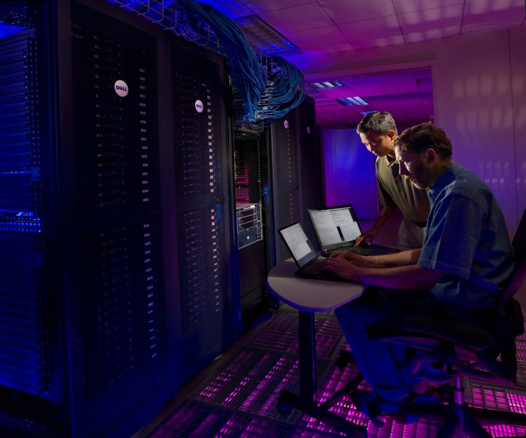 IT staff in server room