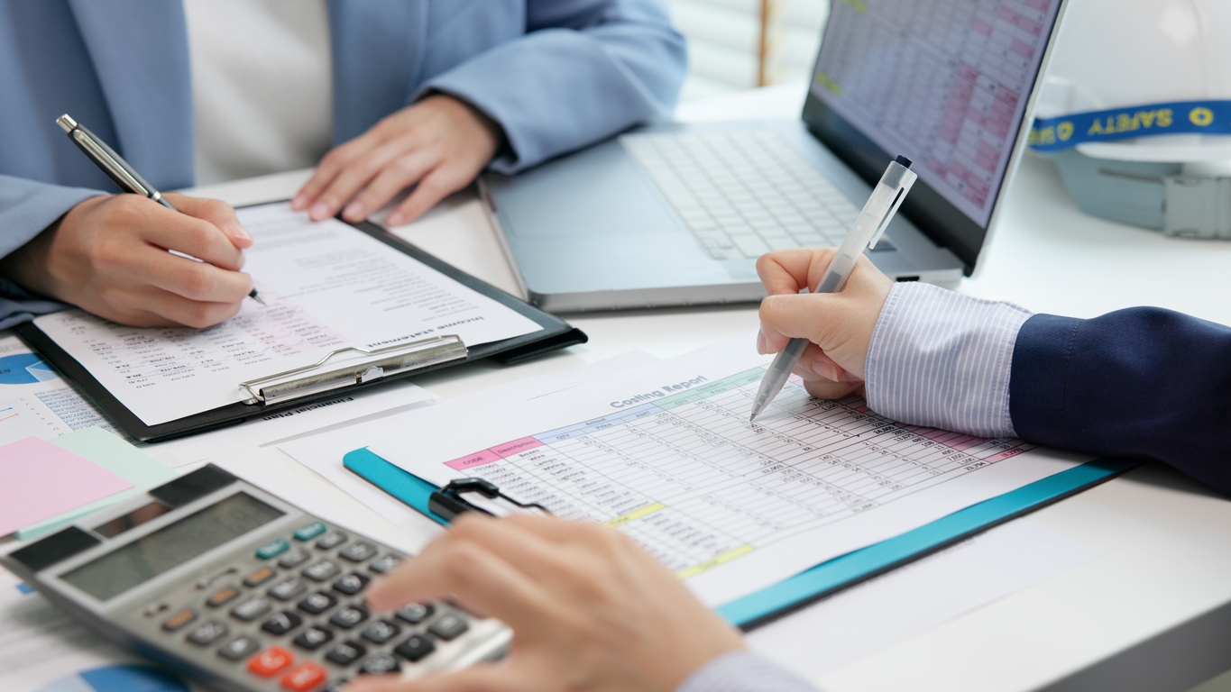 Expert accountants at work